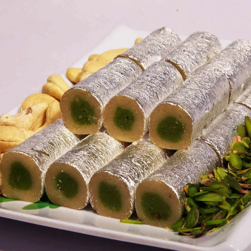 Agra Sweets Kaju Pista Roll
